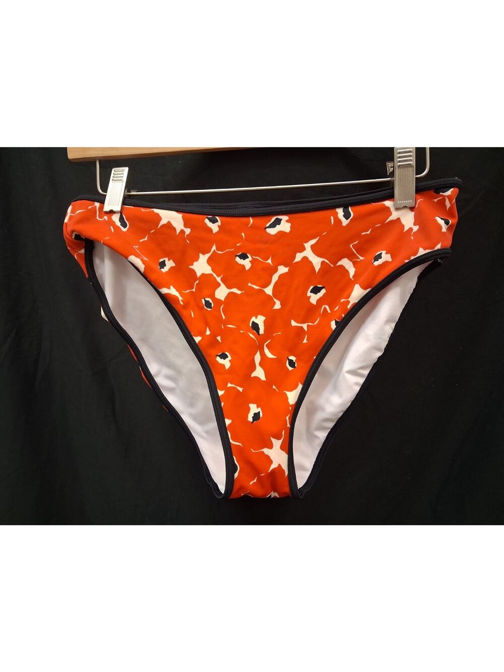 Victoria's Secret Bikini Swim Bottom red Floral Lined Women's Size M